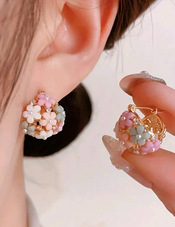 Pendientes de flores