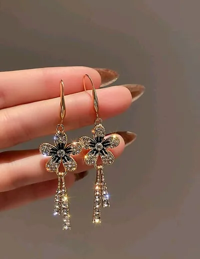 Pendientes Colgantes de flores