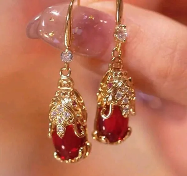 Pendientes rojos