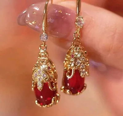 Pendientes rojos