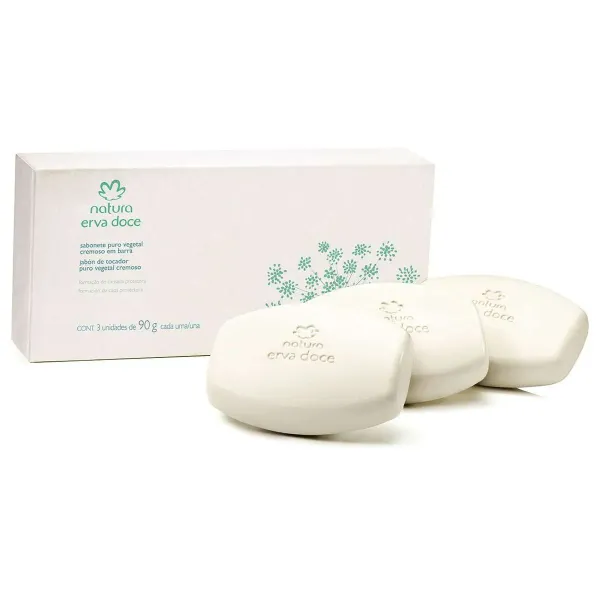 Erva Doce Jabones puro vegetal cremosos en barra